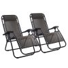 Zero Gravity Recliner Chairs Outdoor Sun Lounge Beach Chair Camping