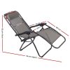 Zero Gravity Recliner Chairs Outdoor Sun Lounge Beach Chair Camping