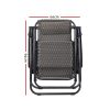 Zero Gravity Recliner Chairs Outdoor Sun Lounge Beach Chair Camping