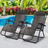 Zero Gravity Recliner Chairs Outdoor Sun Lounge Beach Chair Camping