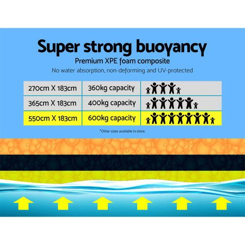 Floating Mat Water Slide Park Stand Up Paddle Pool Sea – 550 cm