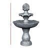 3 Tier Solar Powered Water Fountain – Black