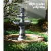 3 Tier Solar Powered Water Fountain – Black