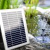 Solar Pond Pump with Battery Kit LED Lights 4.3FT