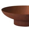 Fire Pit Charcoal Vintage Campfire Burner Rust Outdoor Steel Bowl – 80x80x26 cm