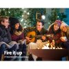 Fire Pit Charcoal Vintage Campfire Burner Rust Outdoor Steel Bowl – 80x80x26 cm