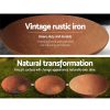 Fire Pit Charcoal Vintage Campfire Burner Rust Outdoor Steel Bowl – 80x80x26 cm