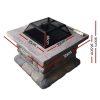 Stone Base Outdoor Patio Heater Fire Pit Table – 55x55x50 cm