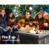 Stone Base Outdoor Patio Heater Fire Pit Table – 55x55x50 cm