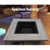 Stone Base Outdoor Patio Heater Fire Pit Table – 55x55x50 cm