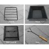 Stone Base Outdoor Patio Heater Fire Pit Table – 55x55x50 cm