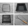 Stone Base Outdoor Patio Heater Fire Pit Table – 55x55x50 cm