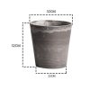 Round Resin Plant Flower Pot in Cement Pattern Planter Cachepot for Indoor Home Office