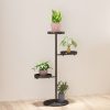 3 Tier Round Plant Stand Flowerpot Tray Display Living Room Balcony Metal Decorative Shelf