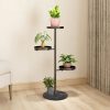 3 Tier Round Plant Stand Flowerpot Tray Display Living Room Balcony Metal Decorative Shelf