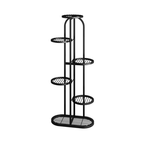 Round Metal Plant Rack Flowerpot Storage Display Stand Holder Home Garden Decor