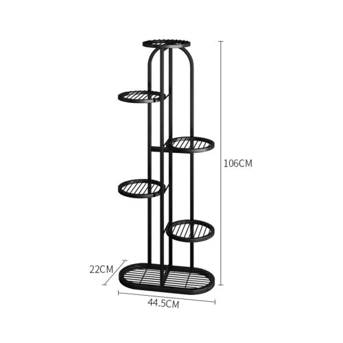 Round Metal Plant Rack Flowerpot Storage Display Stand Holder Home Garden Decor