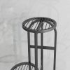 Round Metal Plant Rack Flowerpot Storage Display Stand Holder Home Garden Decor