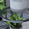 Round Metal Plant Rack Flowerpot Storage Display Stand Holder Home Garden Decor