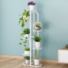 Round Metal Plant Rack Flowerpot Storage Display Stand Holder Home Garden Decor