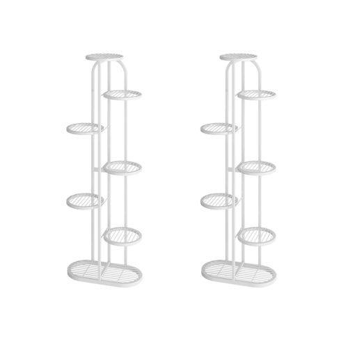 Round Metal Plant Rack Flowerpot Storage Display Stand Holder Home Garden Decor