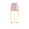 Pink Metal Tiered Plant Stand Flower Pots Holders Foldable Rack Indoor Display