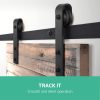 Sliding Barn Door Hardware Track Set Roller Kit Slide Office Bedroom – 1.83 M