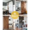 Sliding Barn Door Hardware Track Set Roller Kit Slide Office Bedroom – 2.44 M