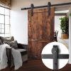 Sliding Barn Door Hardware Track Set Roller Kit Slide Office Bedroom – 2.44 M