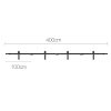 Sliding Barn Door Hardware Track Set Roller Kit Slide Office Bedroom – 4 M
