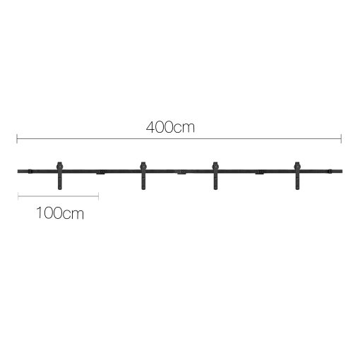 Sliding Barn Door Hardware Track Set Roller Kit Slide Office Bedroom – 4 M