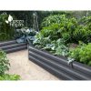 Green Fingers Galvanised Steel Garden Bed – Aliminium Grey – 180x90x30 cm