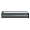 Green Fingers Galvanised Steel Garden Bed – Aliminium Grey – 180x90x30 cm