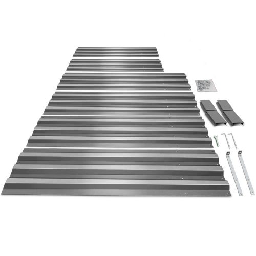Green Fingers Galvanised Steel Garden Bed – Aliminium Grey – 210x90x30 cm