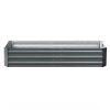 Green Fingers Galvanised Steel Garden Bed – Aliminium Grey – 210x90x30 cm