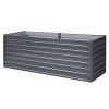 Garden Bed 240x80x77cm Planter Box Raised Container Galvanised Herb