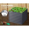 Garden Bed 2PCS Galvanised Steel Raised Planter – 100x100x77 cm