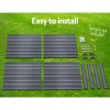 Garden Bed 2PCS Galvanised Steel Raised Planter – 100x100x77 cm