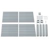 Garden Bed 2PCS Galvanised Steel Raised Planter – 100x100x77 cm
