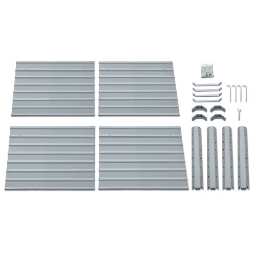 Garden Bed 2PCS Galvanised Steel Raised Planter – 100x100x77 cm