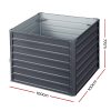 Garden Bed 2PCS Galvanised Steel Raised Planter – 100x100x77 cm