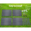 Garden Bed 2PCS Galvanised Steel Raised Planter – 100x100x77 cm