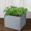 Garden Bed 2PCS Galvanised Steel Raised Planter – 100x100x77 cm