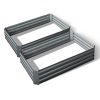 Garden Bed 2PCS Galvanised Steel Raised Planter – 120x90x30 cm