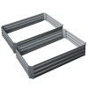 Garden Bed 2PCS Galvanised Steel Raised Planter – 120x90x30 cm
