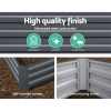 Garden Bed 2PCS Galvanised Steel Raised Planter – 120x90x30 cm