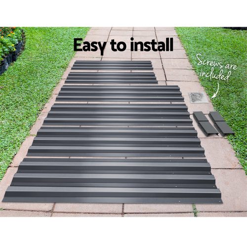 Garden Bed 2PCS Galvanised Steel Raised Planter – 120x90x30 cm