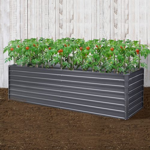 Garden Bed 320x80x77cm Planter Box Raised Container Galvanised Herb