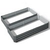 Garden Bed 2PCS Galvanised Steel Raised Planter – 210x90x30 cm