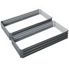 Garden Bed 2PCS Galvanised Steel Raised Planter – 210x90x30 cm